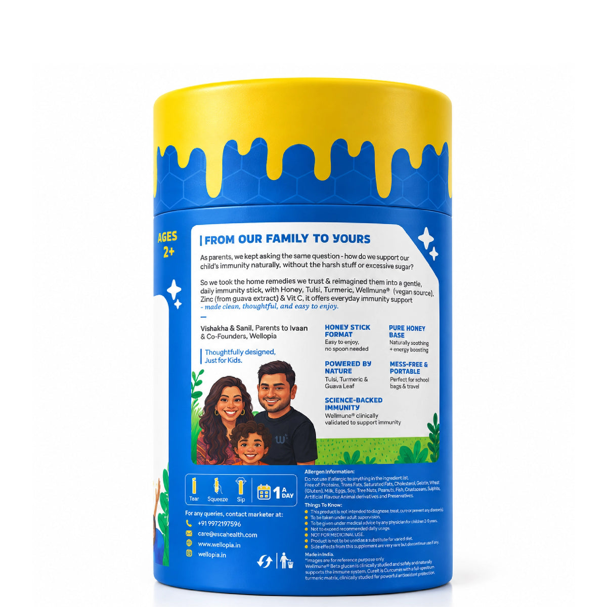 Immune Support Honey Sticks for Kids (Ages 2+) | Daily Immunity Support