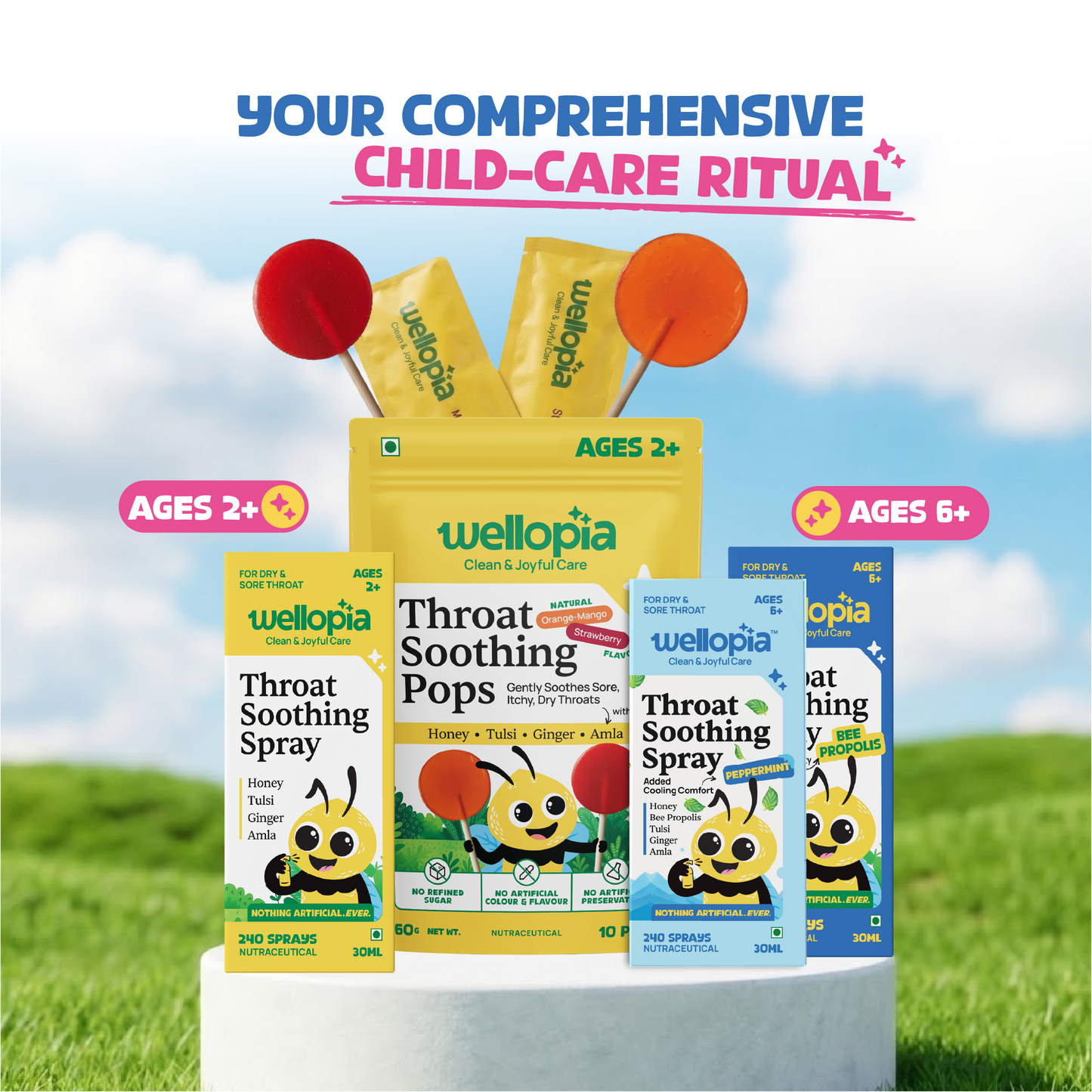 Throat Soothing Pops (Ages 2+)