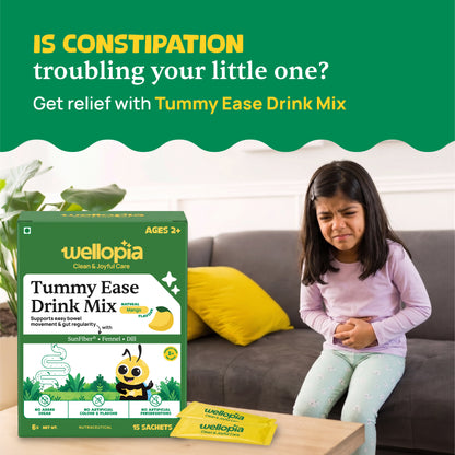 Tummy Ease Drink Mix for Kids (Ages 2+) | Prebiotic Fiber for Digestion & Constipation Relief