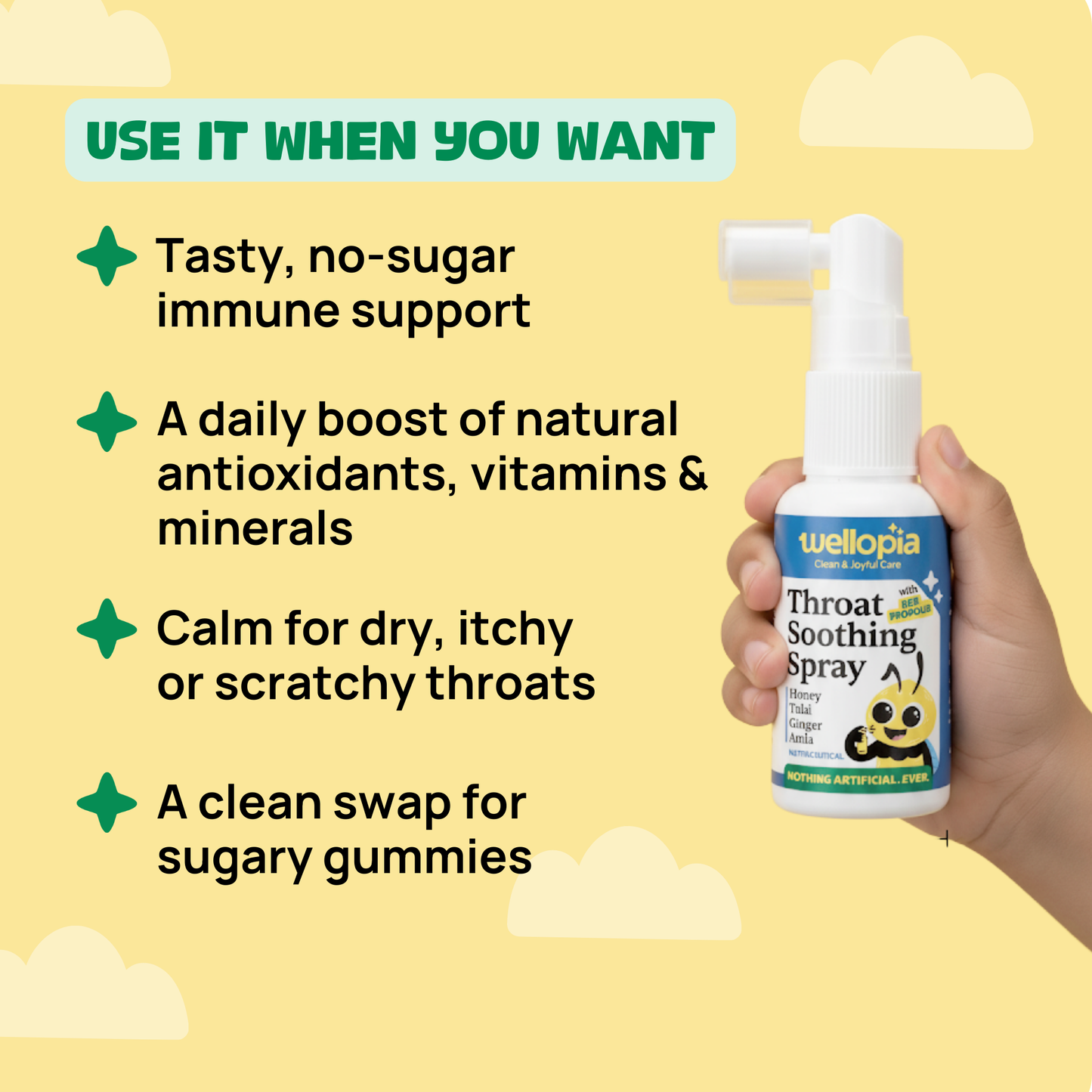 Kids' Propolis Throat Soothing Spray (Ages 6+), 240 Sprays