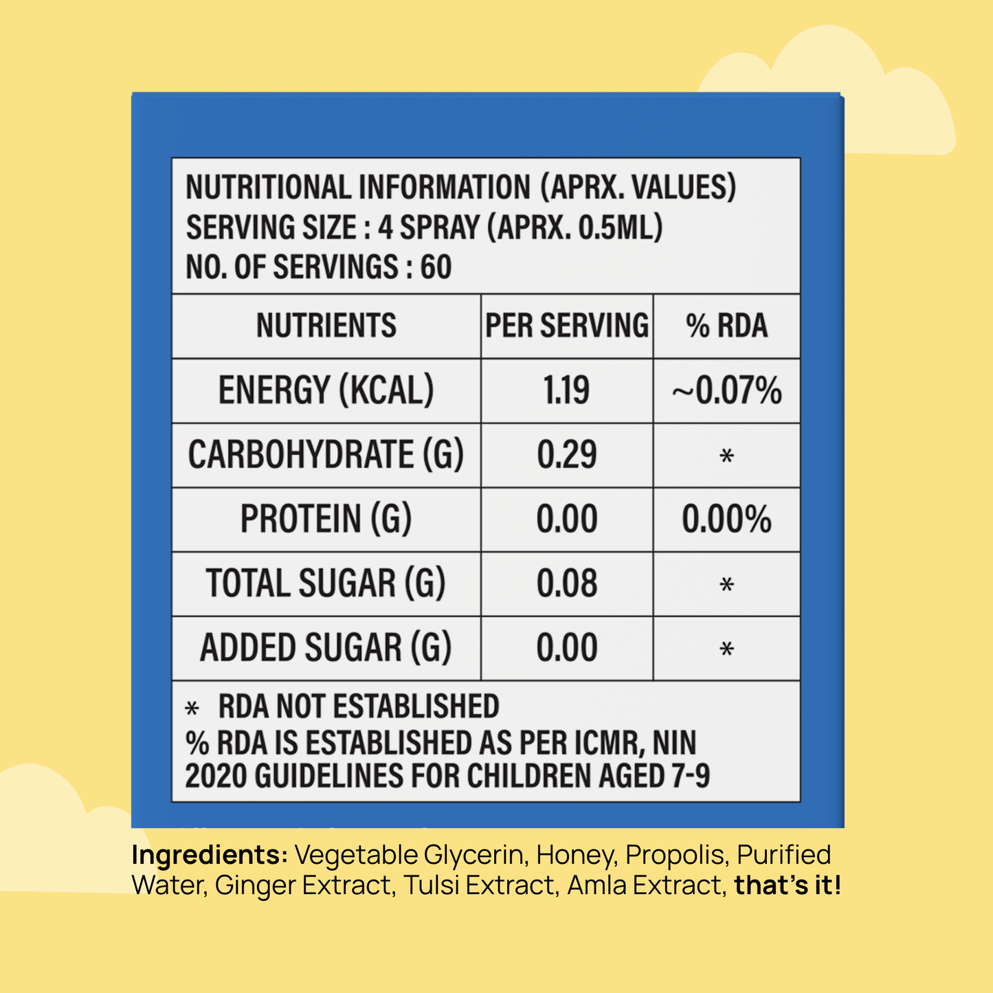 Kids' Propolis Throat Soothing Spray (Ages 6+), 240 Sprays