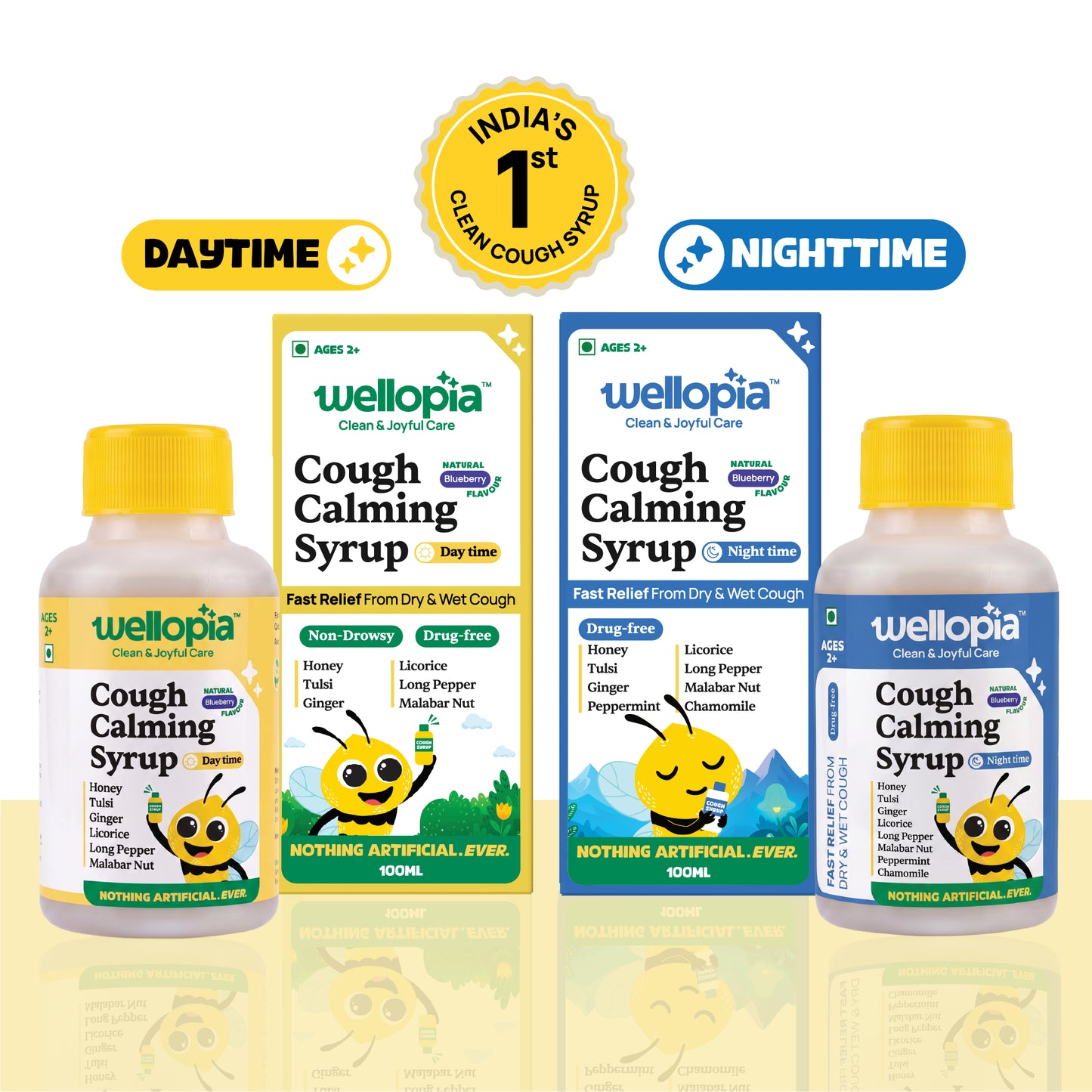 Day & Night Cough Care Duo |  Calm Their Cough, Comfort Their Day & Night.