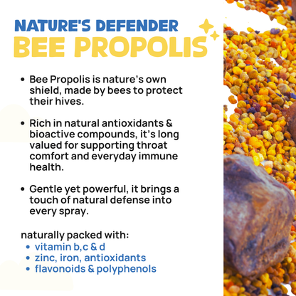 Kids' Propolis Throat Soothing Spray (Ages 6+), 240 Sprays