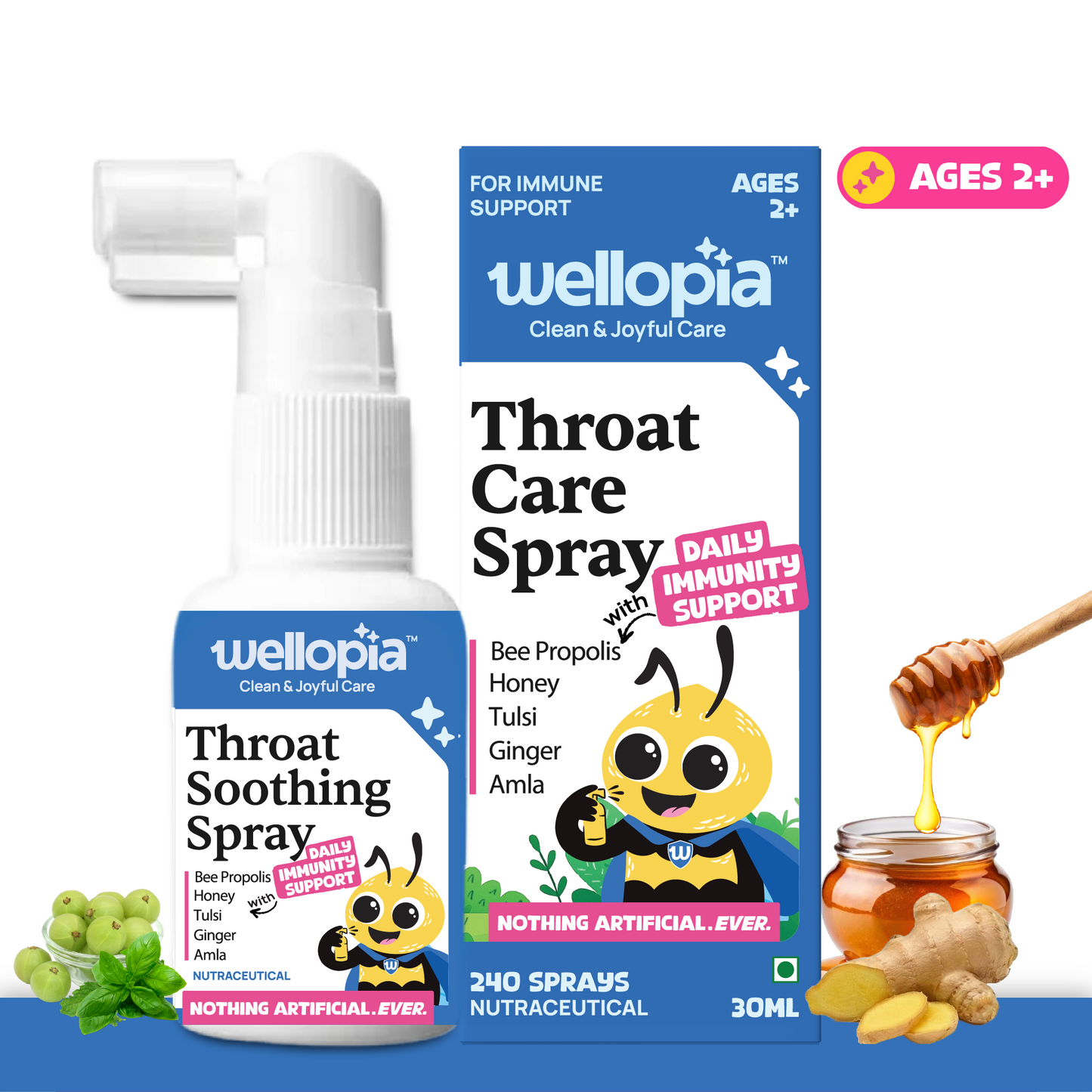 Daily Throat Care Spray (Ages 2+), 240 Sprays