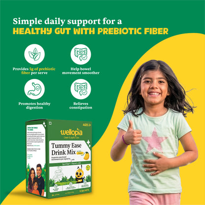 Tummy Ease Drink Mix for Kids (Ages 2+) | Prebiotic Fiber for Digestion & Constipation Relief