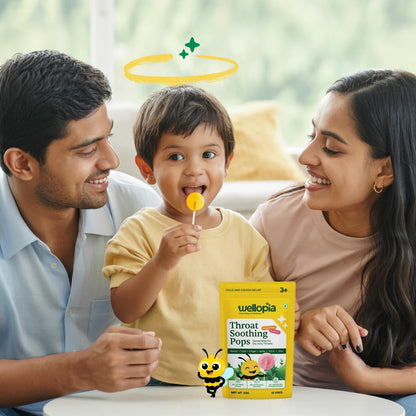 Kid's Throat Soothing Pops (Ages 3+), 10 Pops Per Pack