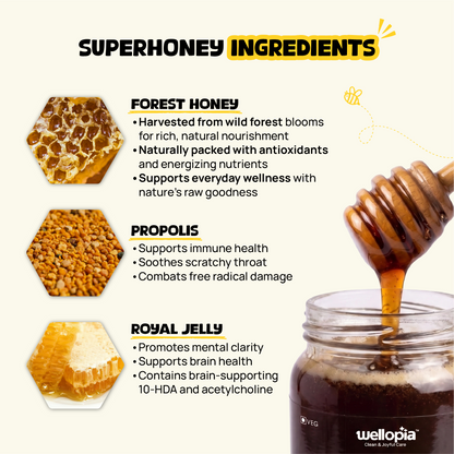 SuperHoney | Raw Forest Honey with Royal Jelly & Bee Propolis