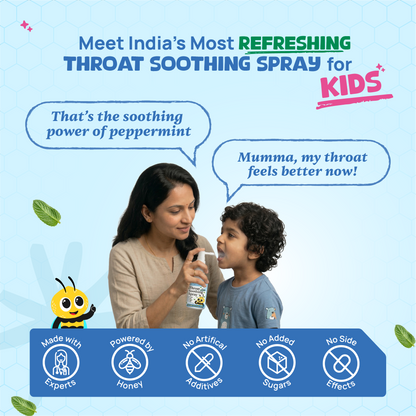 Peppermint Throat Soothing Spray (Ages 6+), 240 Sprays