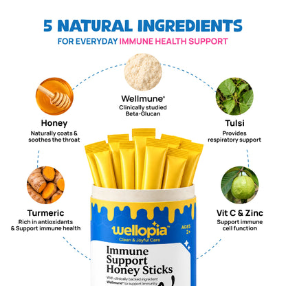 Immune Support Honey Sticks for Kids (Ages 2+) | Daily Immunity Support
