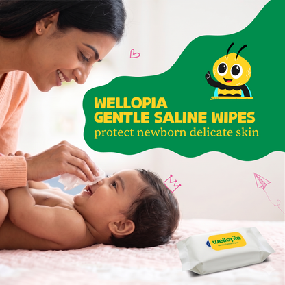Saline Wet Wipes, 25 Count (Ages 6 Months+)
