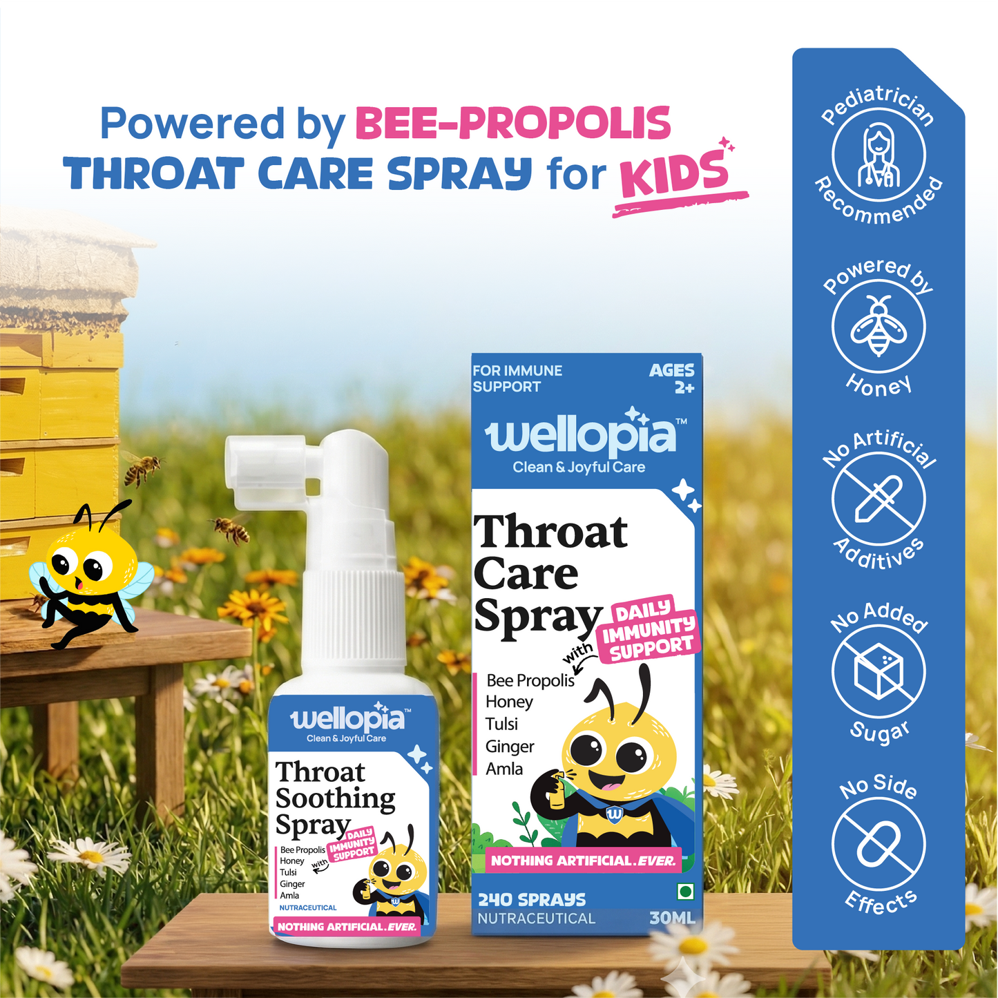 Daily Throat Care Spray (Ages 2+), 240 Sprays