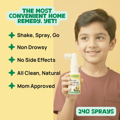 Kids' Throat Soothing Spray (Ages 2-6), 240 Sprays