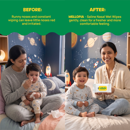Saline Wet Wipes, 25 Count (Ages 6 Months+)