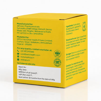 Comfort Inhaler | Plant-Based Aromatic Relief for Stuffy Noses
