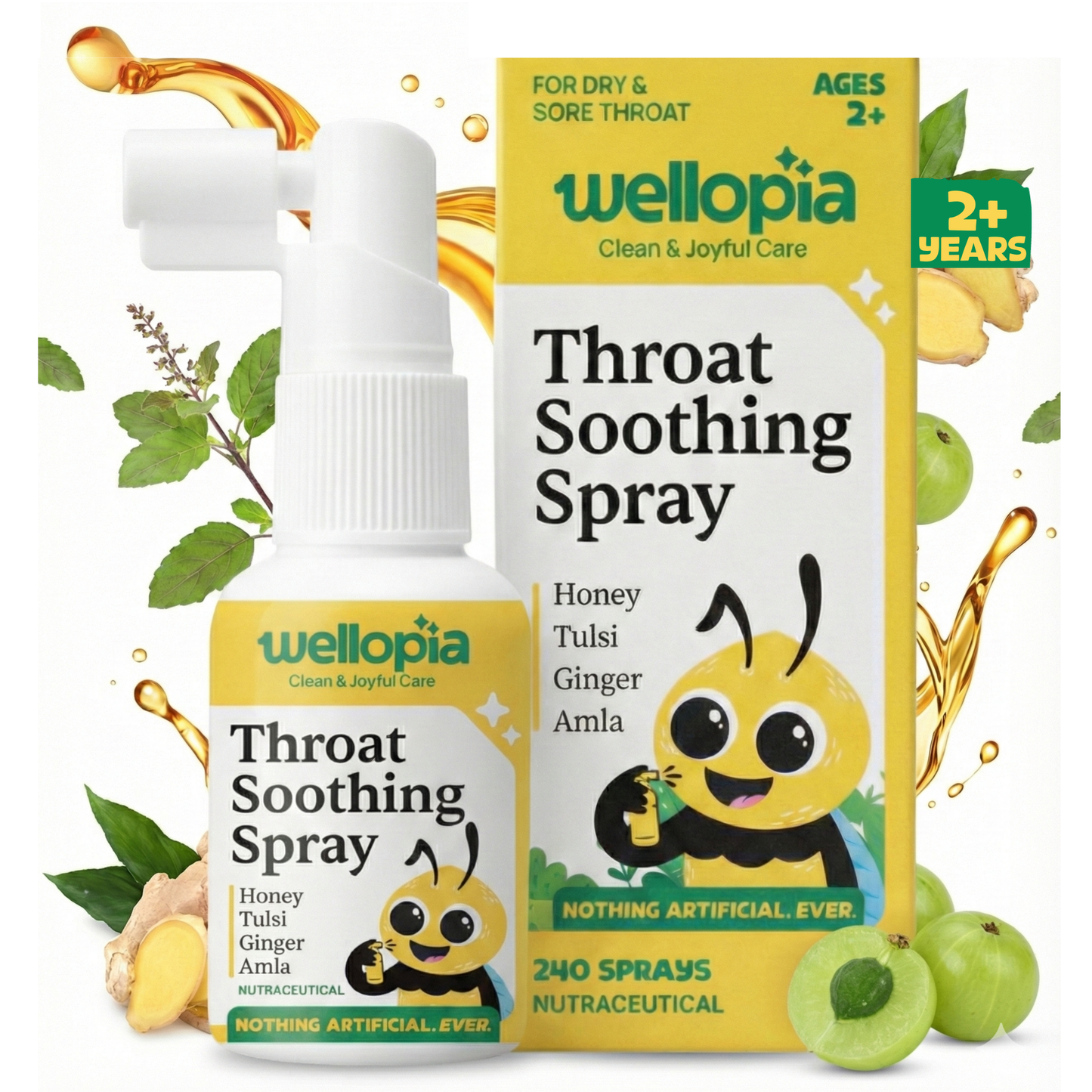 Kids' Throat Soothing Spray (Ages 2+), 240 Sprays