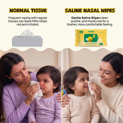 Saline Wet Wipes, 30 Count (Ages 6 Months+)