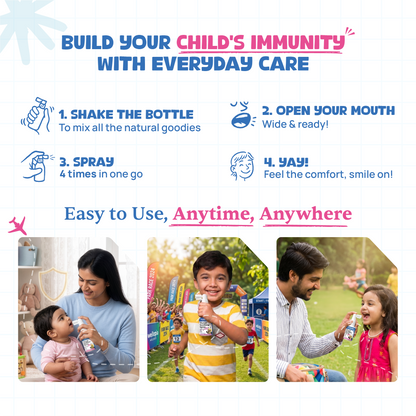 Daily Throat Care Spray (Ages 2+), 240 Sprays