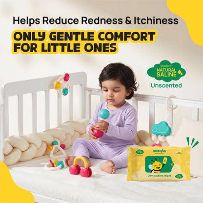 Saline Wet Wipes, 30 Count (Ages 6 Months+)