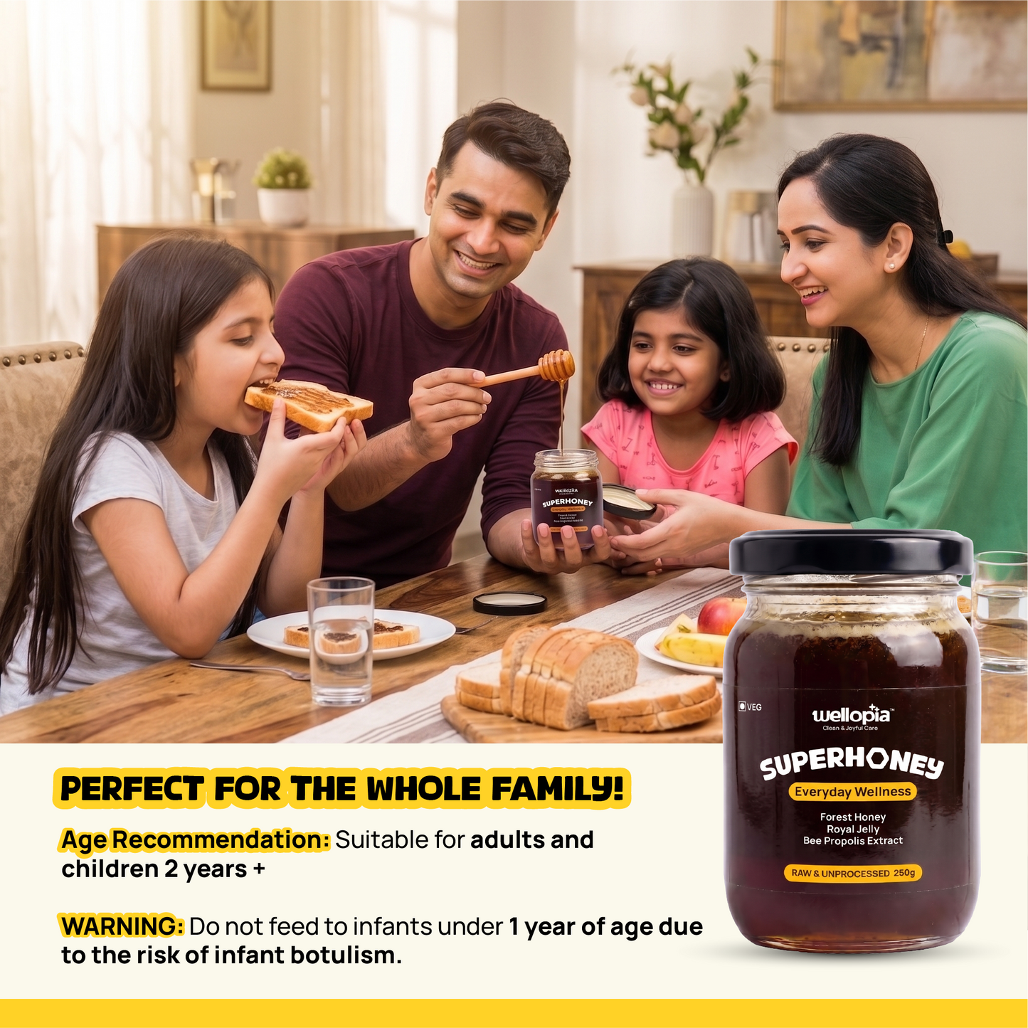 SuperHoney | Raw Forest Honey with Royal Jelly & Bee Propolis