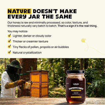SuperHoney | Raw Forest Honey with Royal Jelly & Bee Propolis