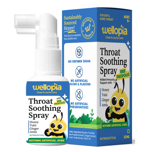 Kids' Propolis Throat Soothing Spray (Ages 6+), 240 Sprays (Free Vibe Stickers)