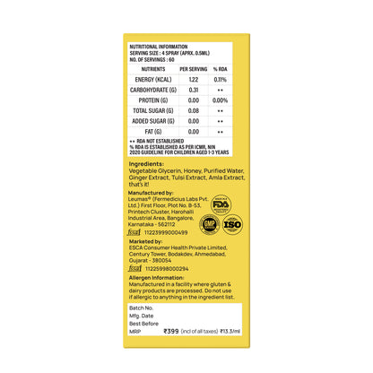 Throat Soothing Spray (Ages 2+), 240 Sprays