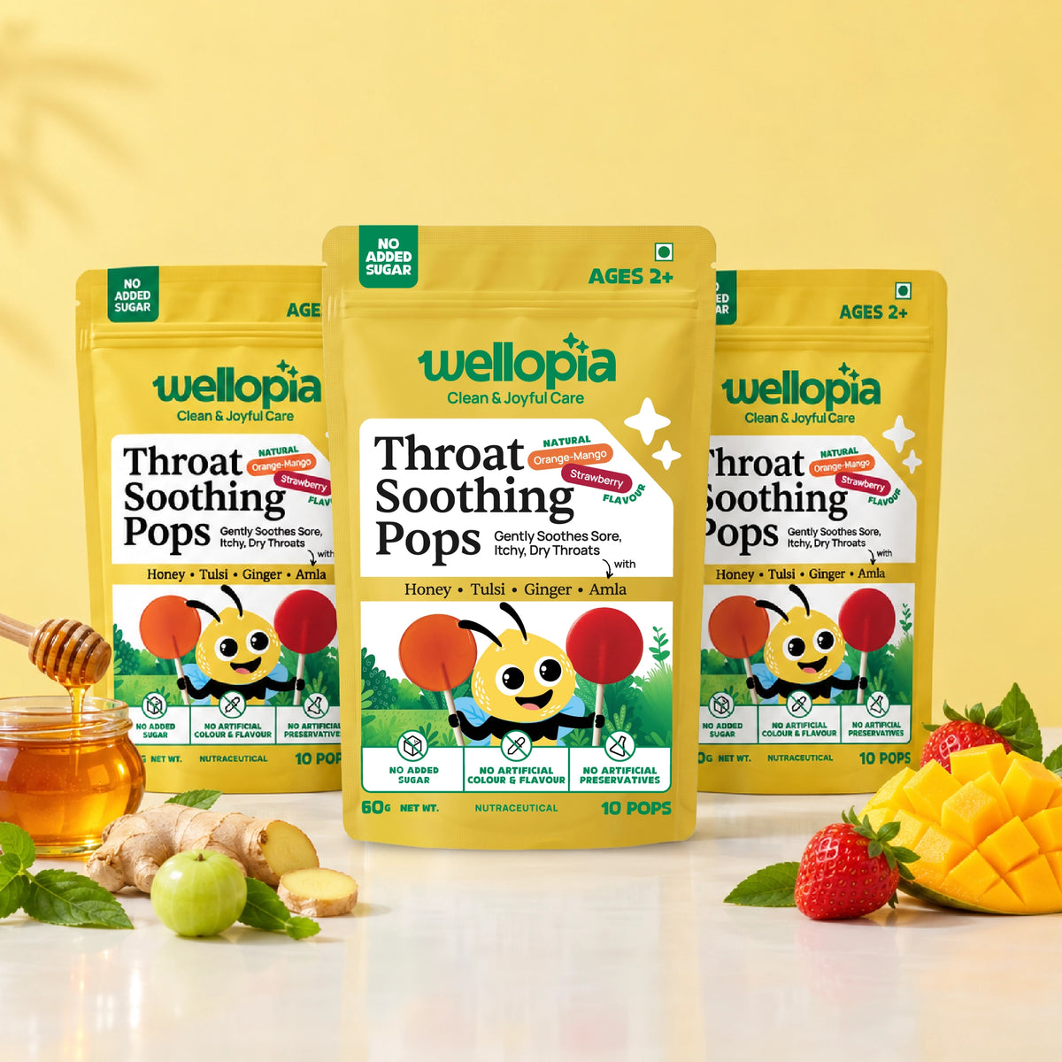 Throat Soothing Pops (Ages 2+)