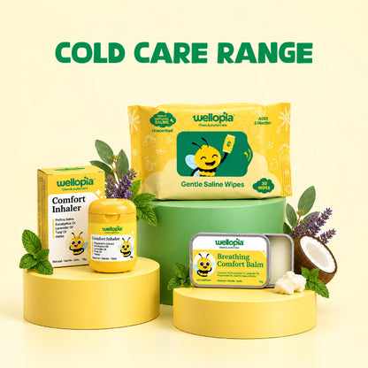 Cold Comfort Kit for Kids | Nasal Wipes + Comfort Inhaler + Breathing Comfort Balm