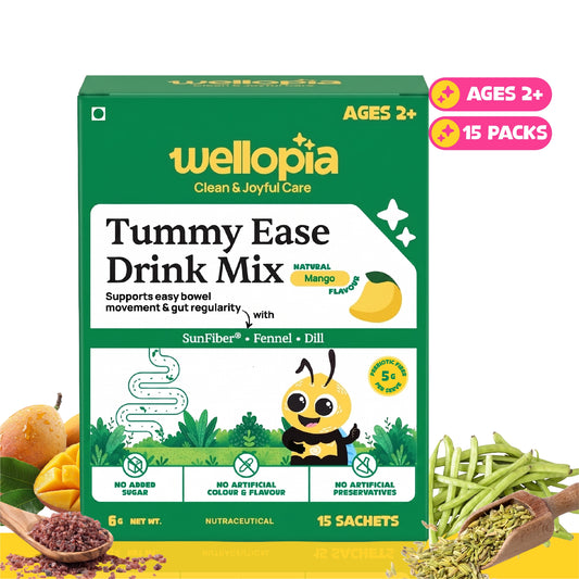 Tummy Ease Drink Mix for Kids (Ages 2+) | Prebiotic Fiber for Digestion & Constipation Relief