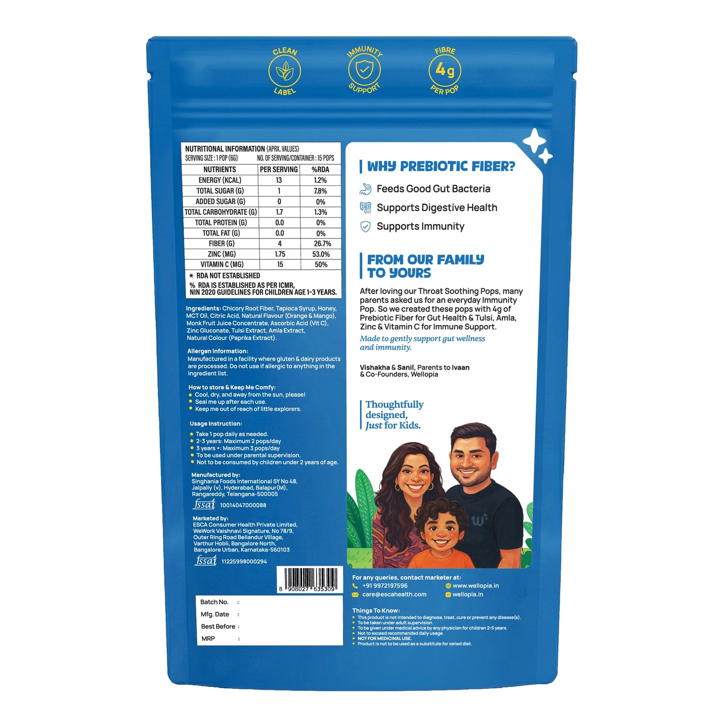 Immune Support Pops (Ages 2+)