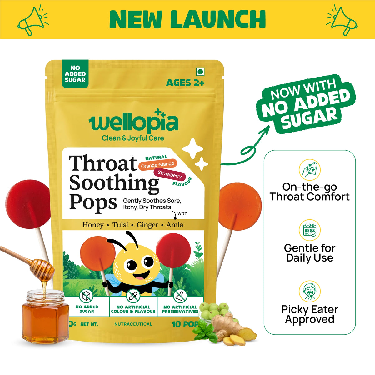 Throat Soothing Pops (Ages 2+)