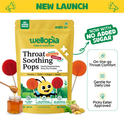 Throat Soothing Pops (Ages 2+)