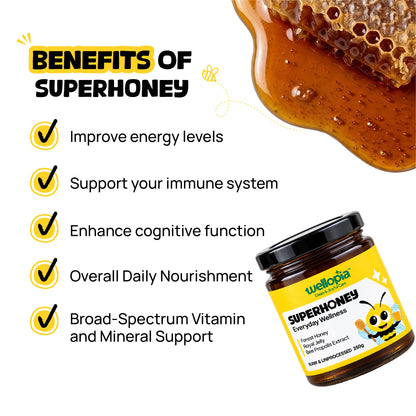 SuperHoney | Raw Forest Honey with Royal Jelly & Bee Propolis