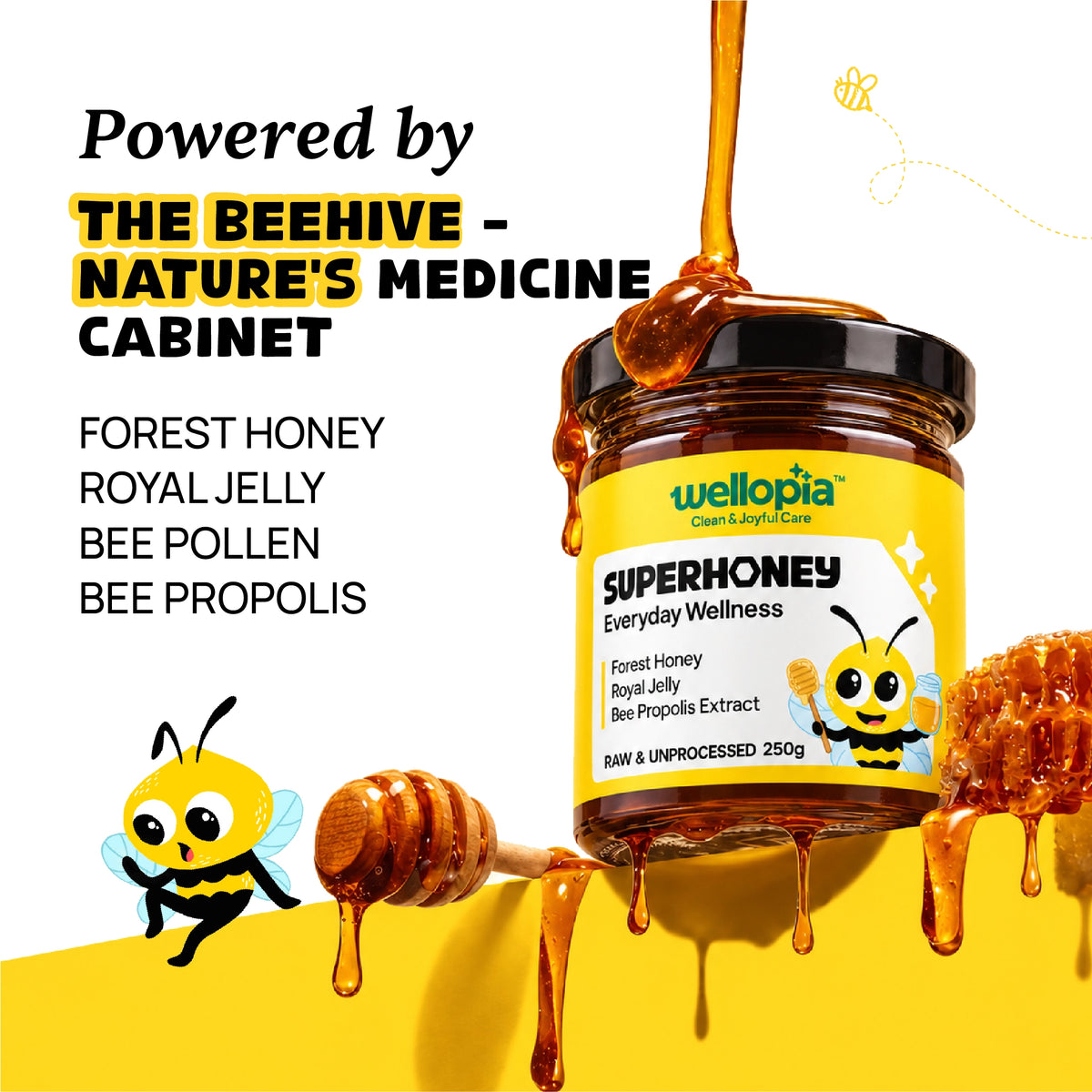 SuperHoney | Raw Forest Honey with Royal Jelly & Bee Propolis