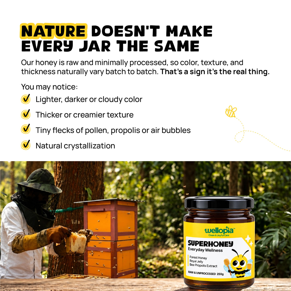 SuperHoney | Raw Forest Honey with Royal Jelly & Bee Propolis