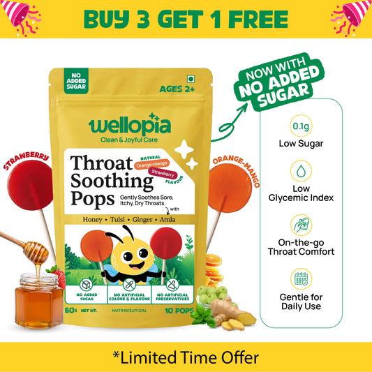 🎁 Throat Soothing Pops (Ages 2+) - No Added Sugar / Mix Pack / 10 Pops