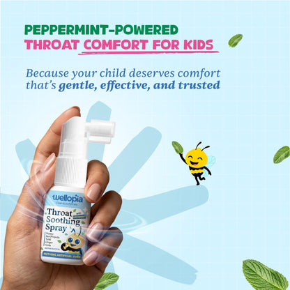 Peppermint Throat Soothing Spray (Ages 2+) | 240 Sprays