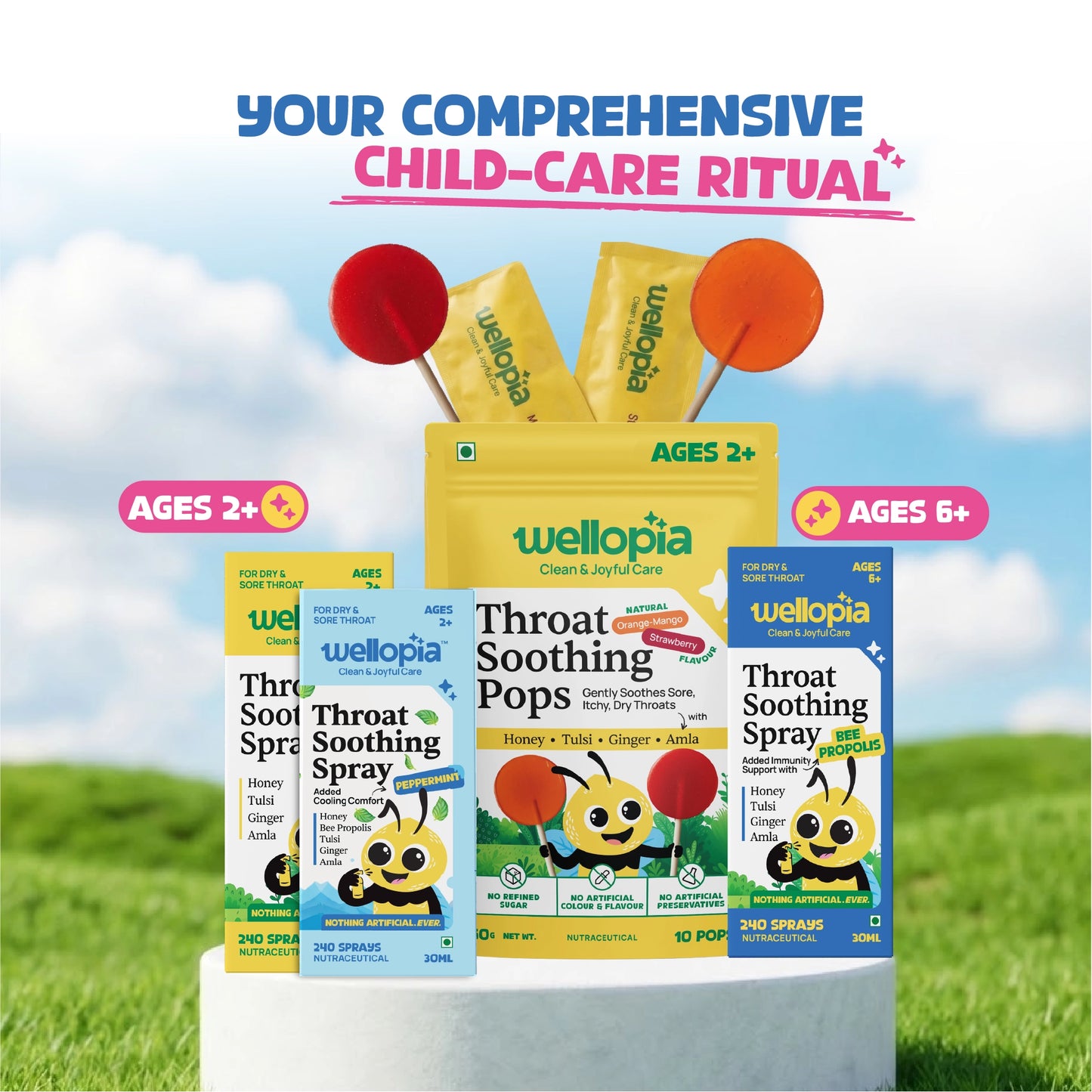 Peppermint Throat Soothing Spray (Ages 2+) | 240 Sprays