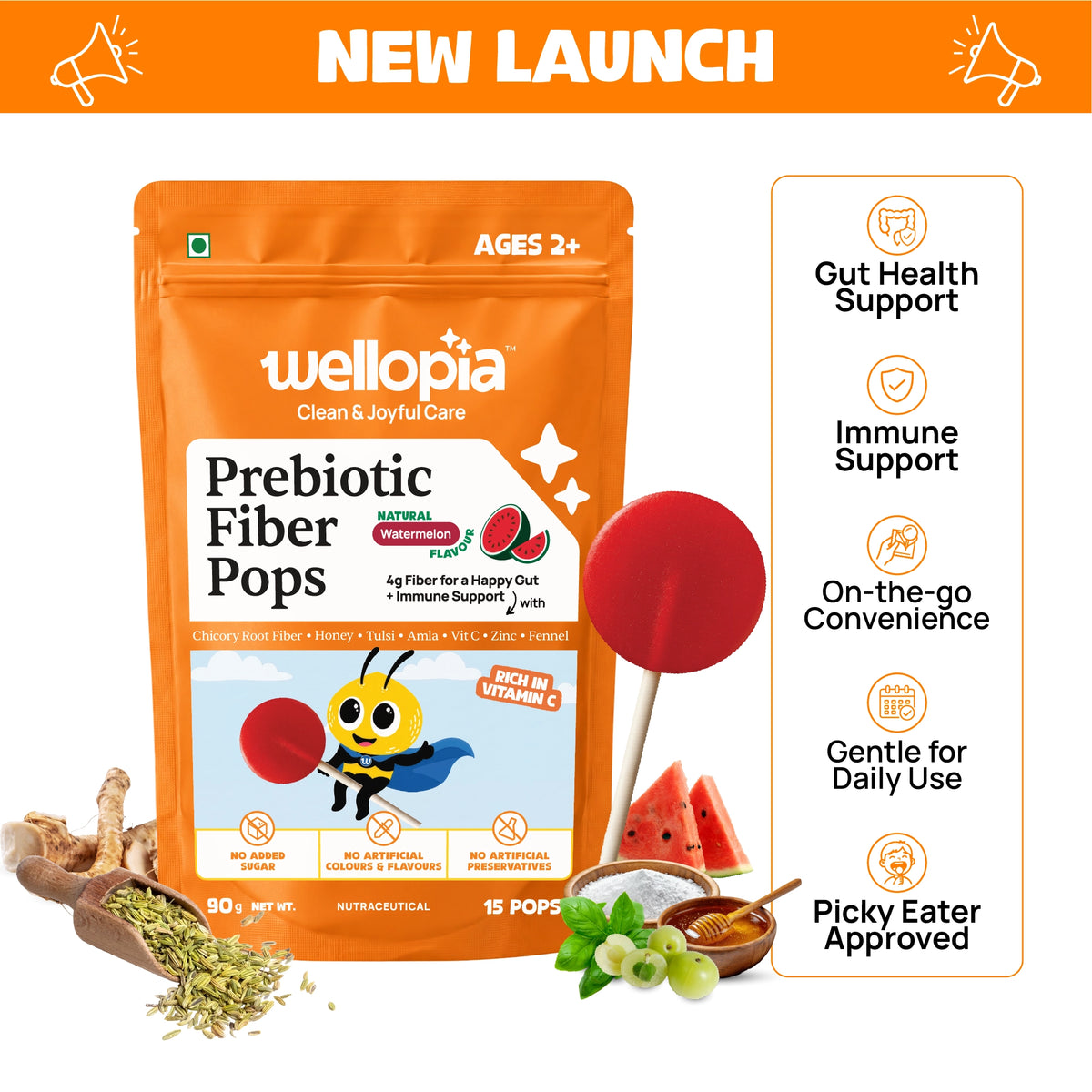 Prebiotic Fiber Pops | Ages 2+