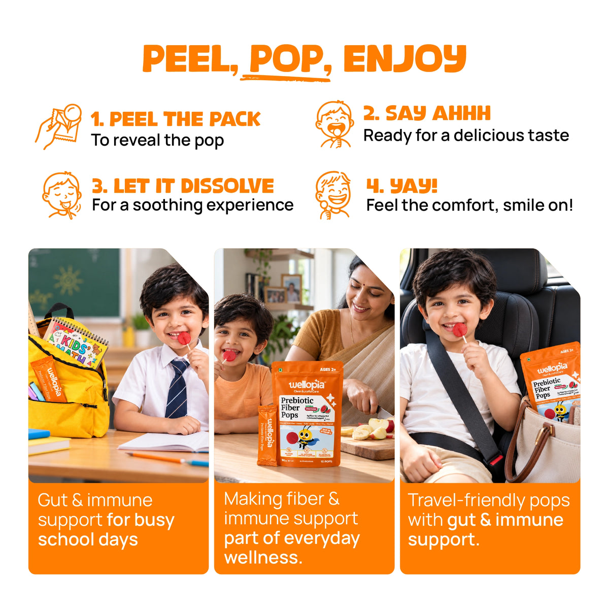 Prebiotic Fiber Pops | Ages 2+