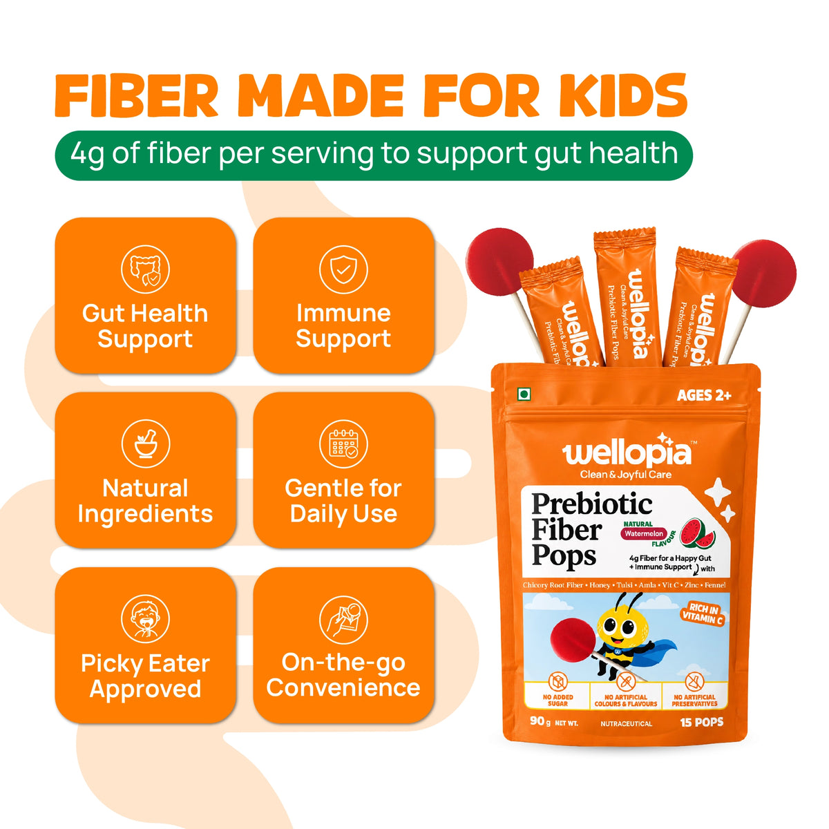 Prebiotic Fiber Pops | Ages 2+