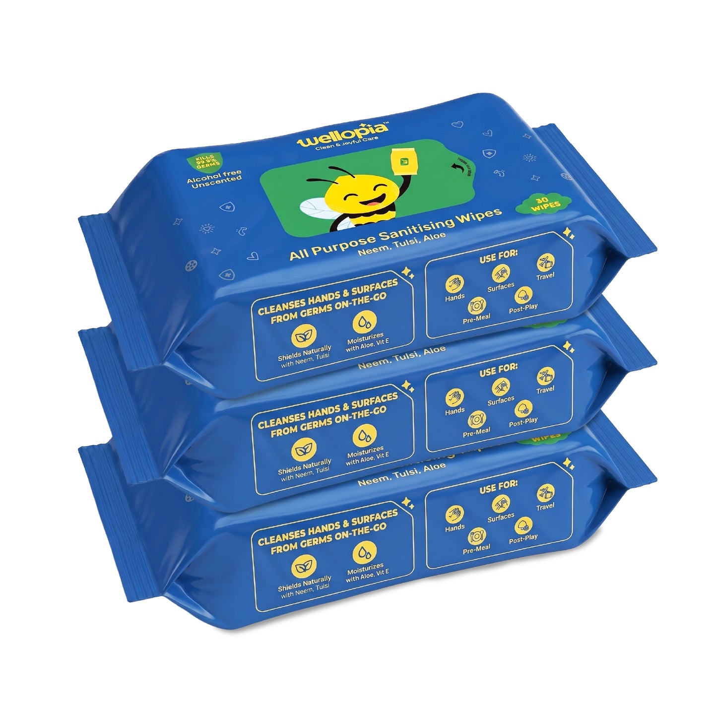 All purpose Sanitising Wipes, 30 Count (Ages 6 Months+)