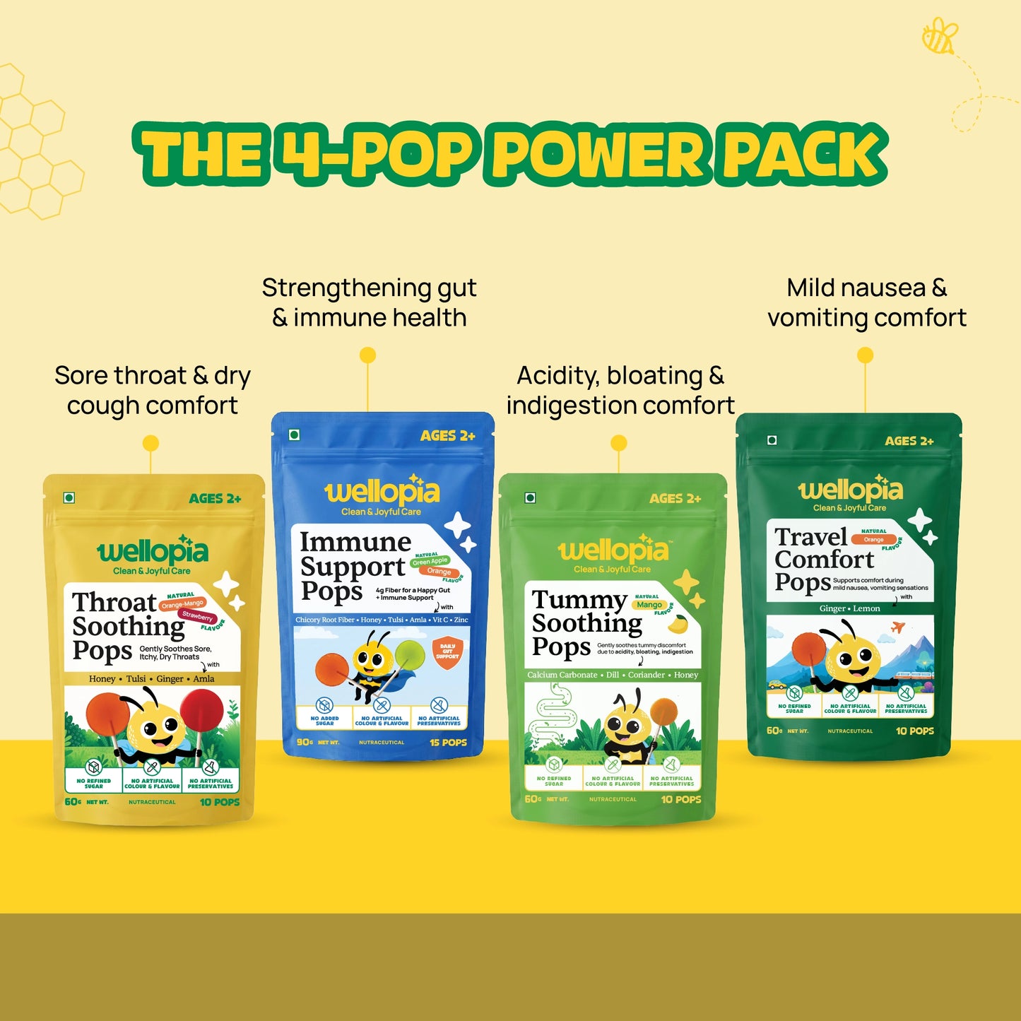 4-Pop Power Pack | Pops for Everyday Wellness