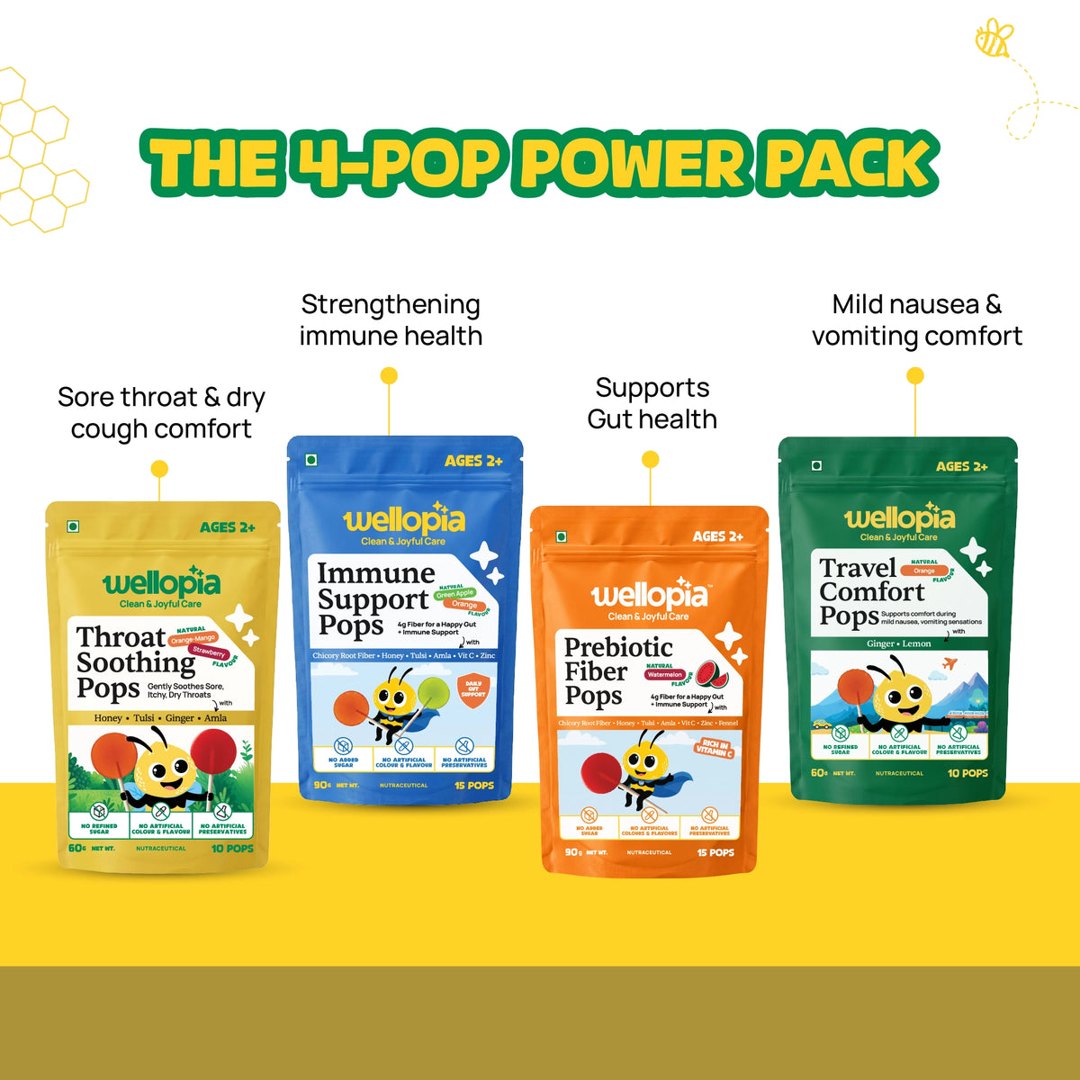 4-Pop Power Pack | Pops for Daily Wellness