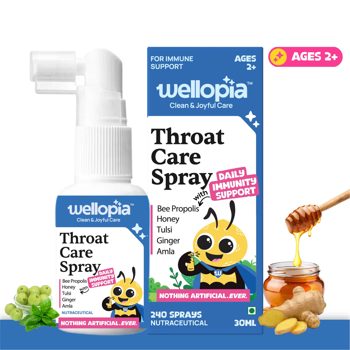 Daily Throat Care Spray (Ages 2+), 240 Sprays