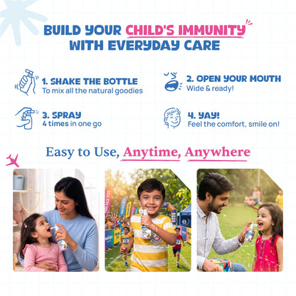 Daily Throat Care Spray (Ages 2+), 240 Sprays