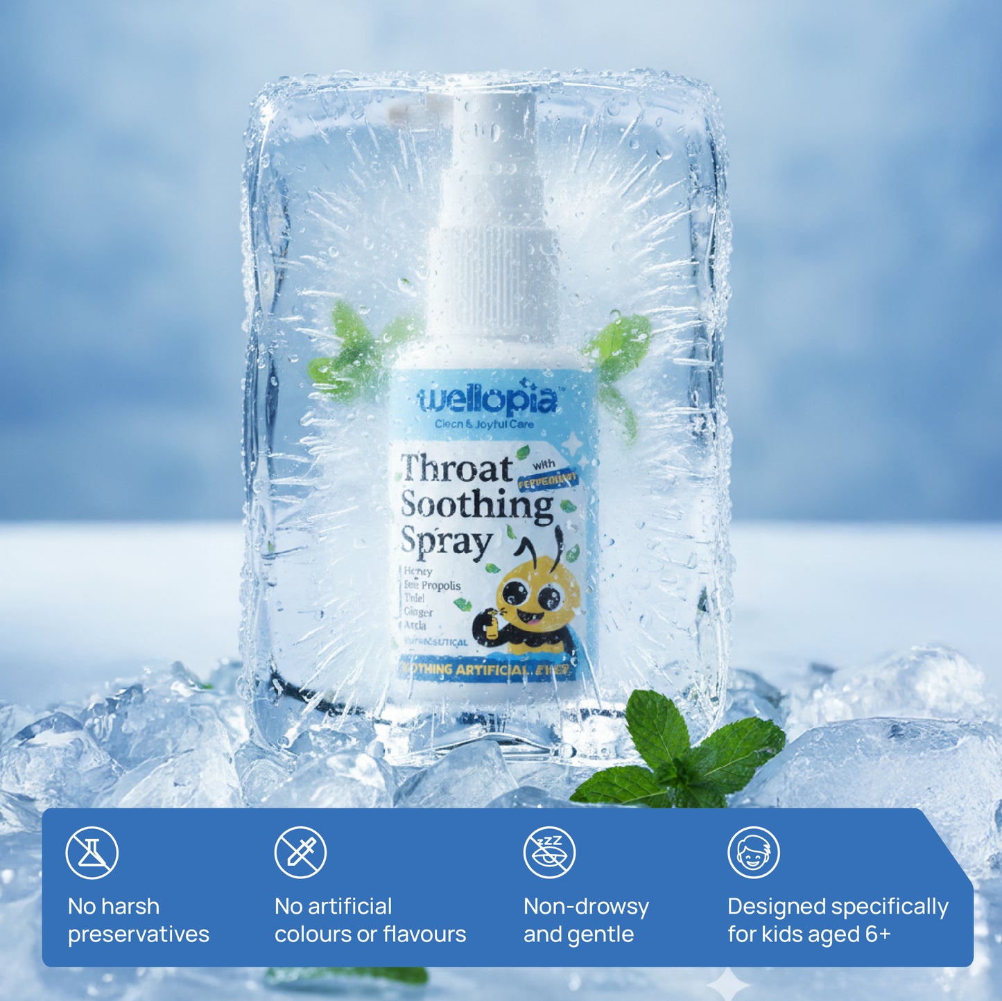 Kids' Icy Cool Throat Soothing Spray (Ages 6+), 240 Sprays